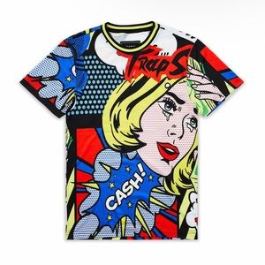 New Reason Clothing Trap Stars Comic Print Graphic Tee Men’s Size Large
